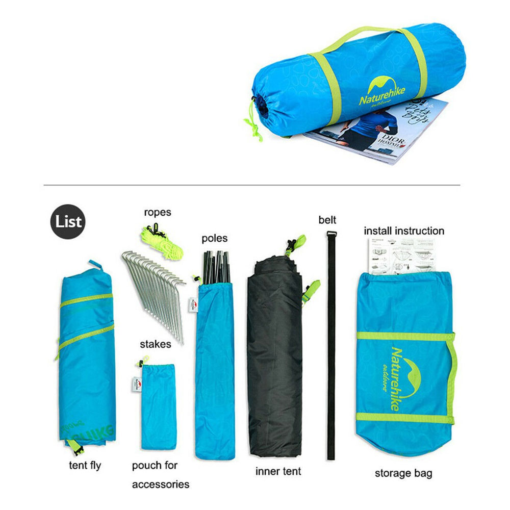 Lều cắm trại 4 người Naturehike 210T Fabric P Series Classic Tent NH18Z044-P