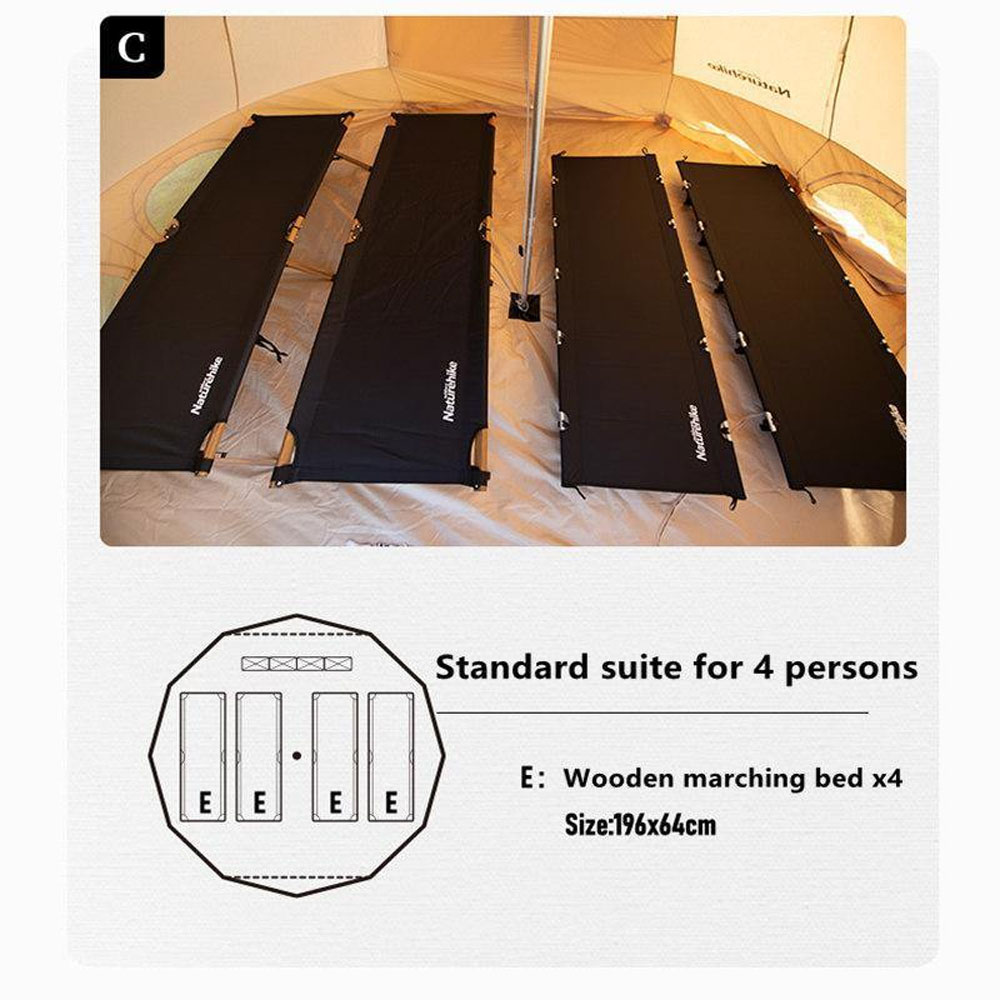 Lều 8 người Glamping Naturehike Brighten NH20ZP005