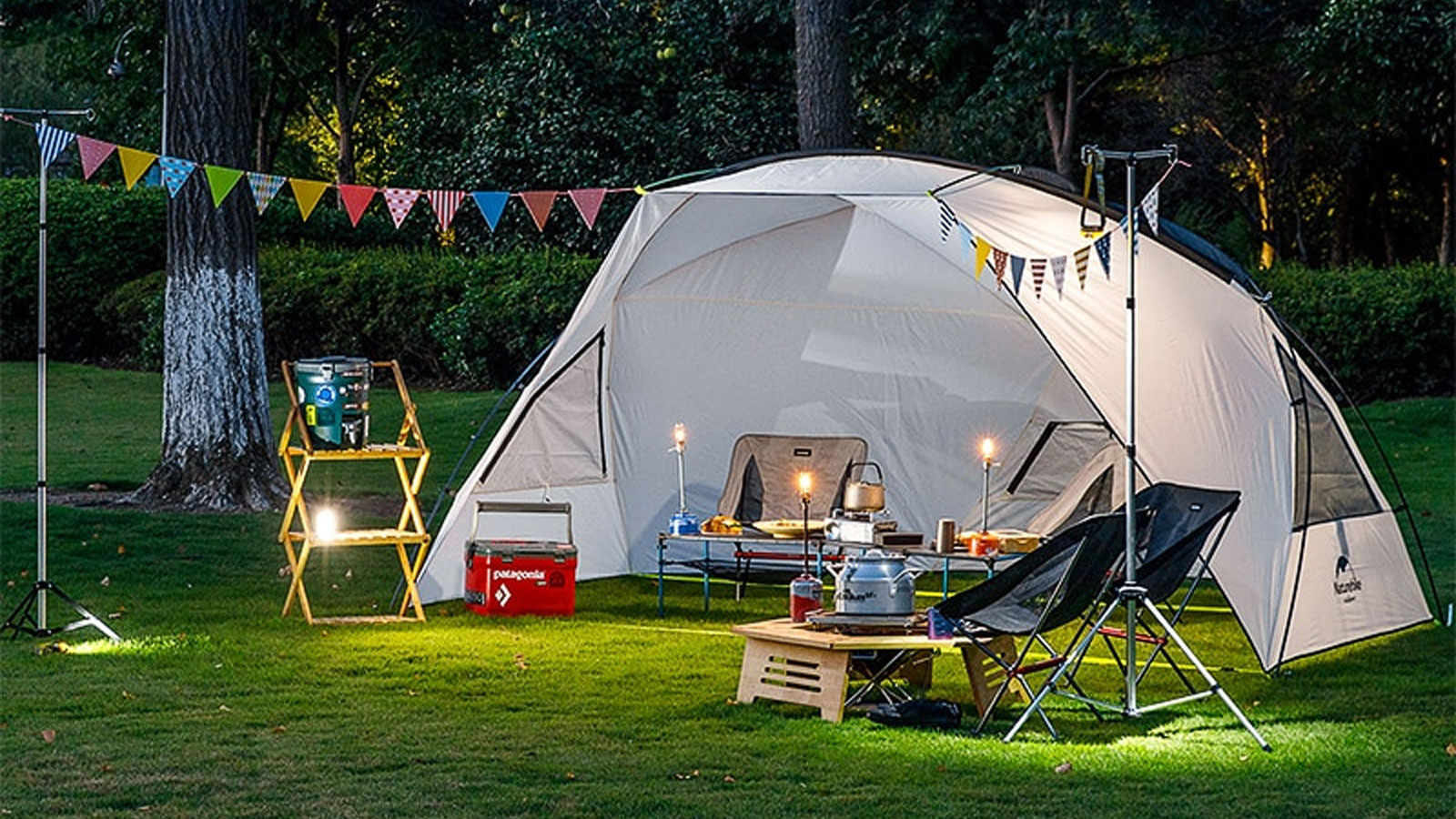 Lều cắm trại 4 người Naturehike Foldable Waterproof Single Layer Tent NH18Z001-P - 9551