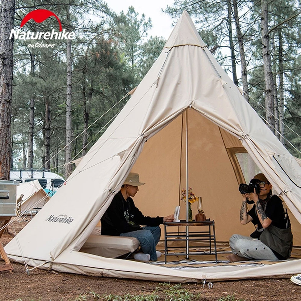 Lều glamping 4 người Naturehike Yuan Pyramid Tent NH20ZP004 - 9558