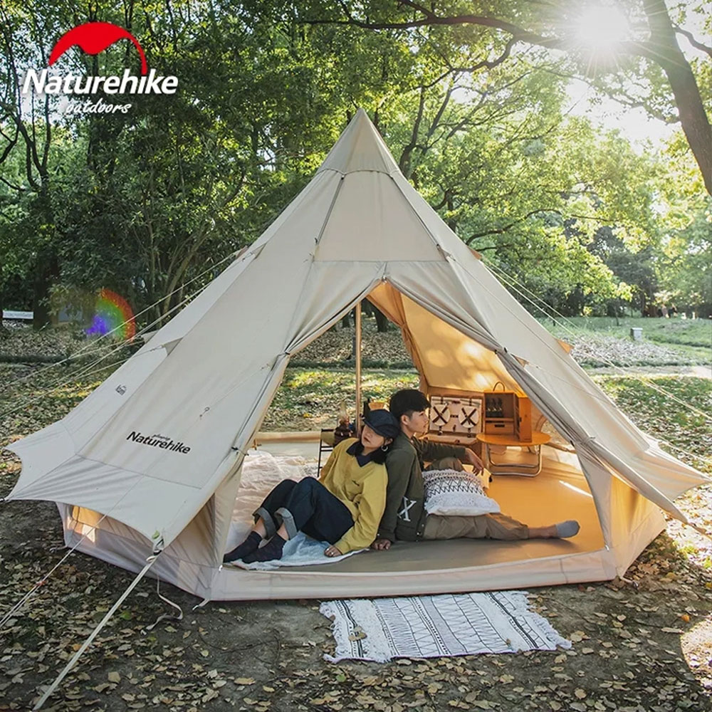 Lều glamping 4 người Naturehike Yuan Pyramid Tent NH20ZP004 - 9558