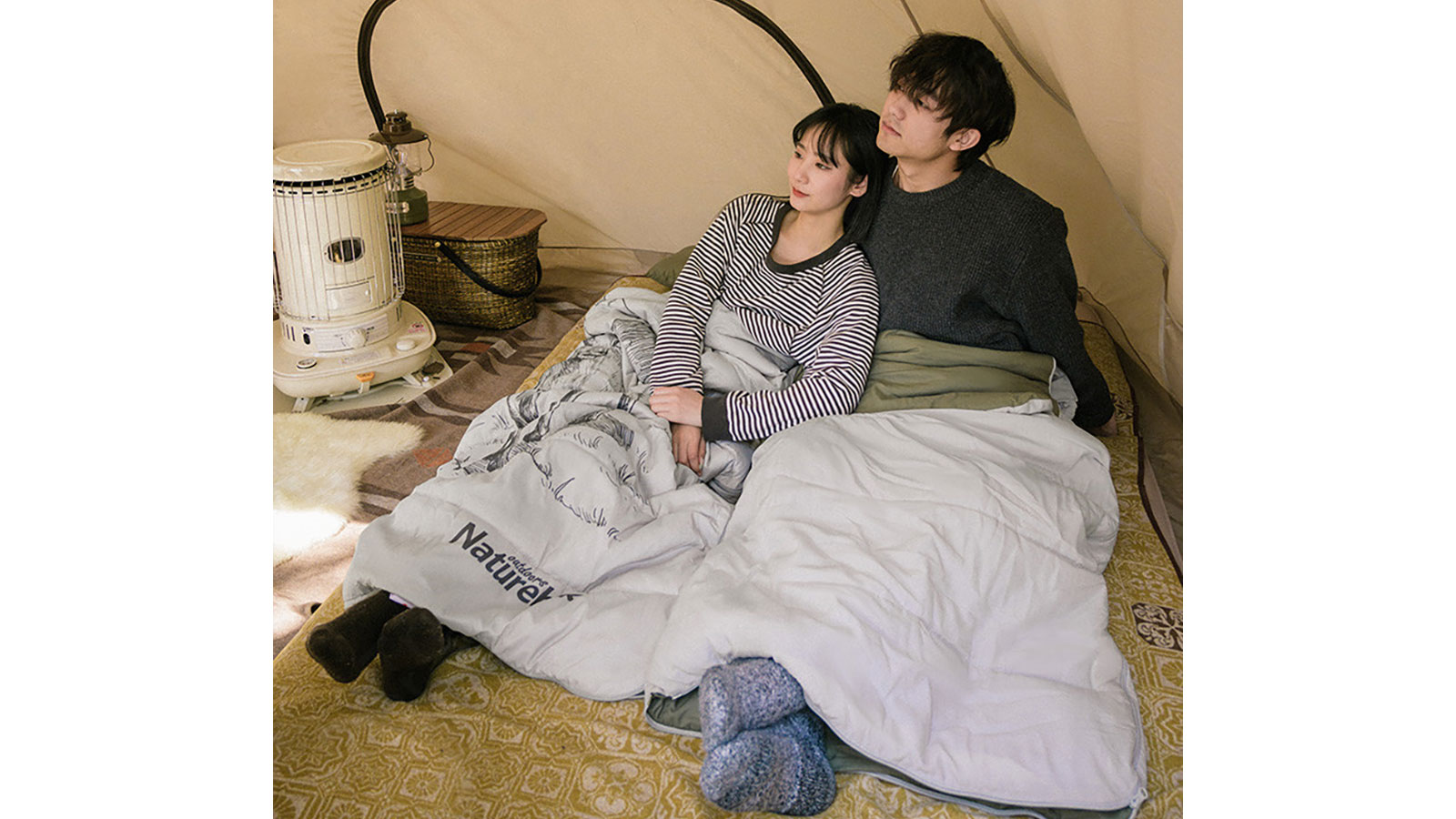 Túi ngủ đôi Naturehike Thickened Cotton Warm NH21MSD06