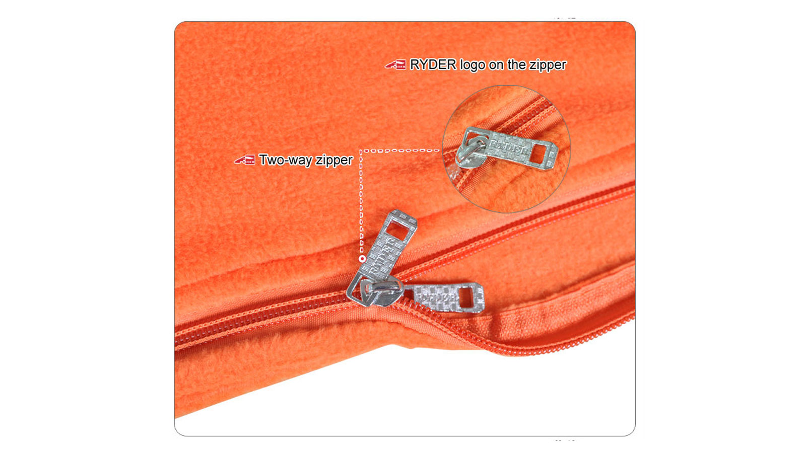 Túi ngủ lông cừu Ryder Envelope Fleece Sleeping Bag D1008 - 1329