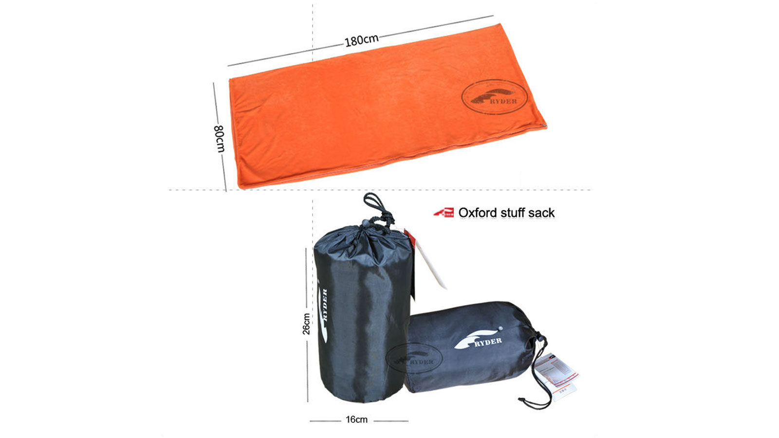 Túi ngủ lông cừu Ryder Envelope Fleece Sleeping Bag D1008 - 1329