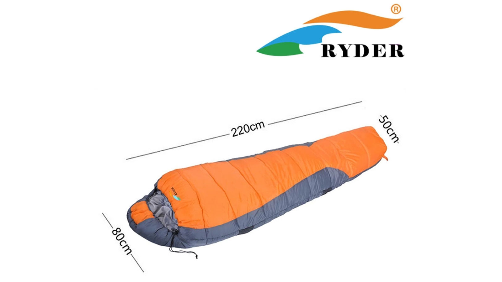 Túi ngủ mùa đông 2 lớp Ryder 2 Layers Mummy Sleeping Bag D1005 Orange - 3286
